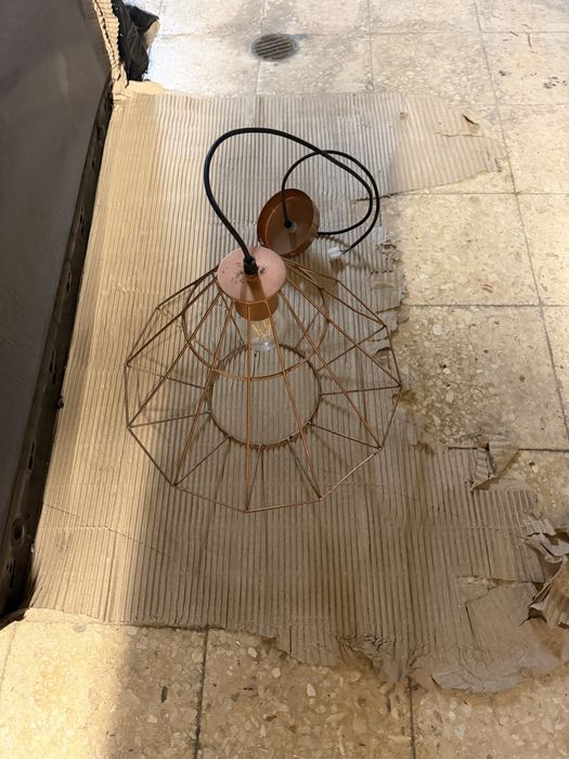 Candeeiro decoratico bronze