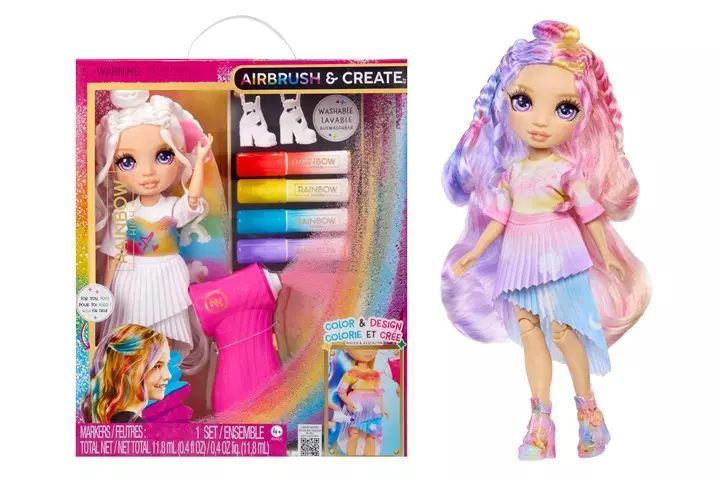 Rainbow High. Airbrush&Create. Purple. Nowy Produkt