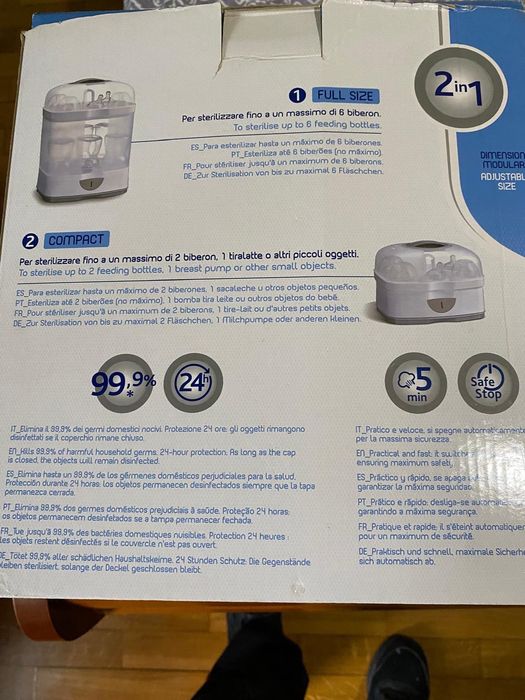 Esterilizador biberões Chicco