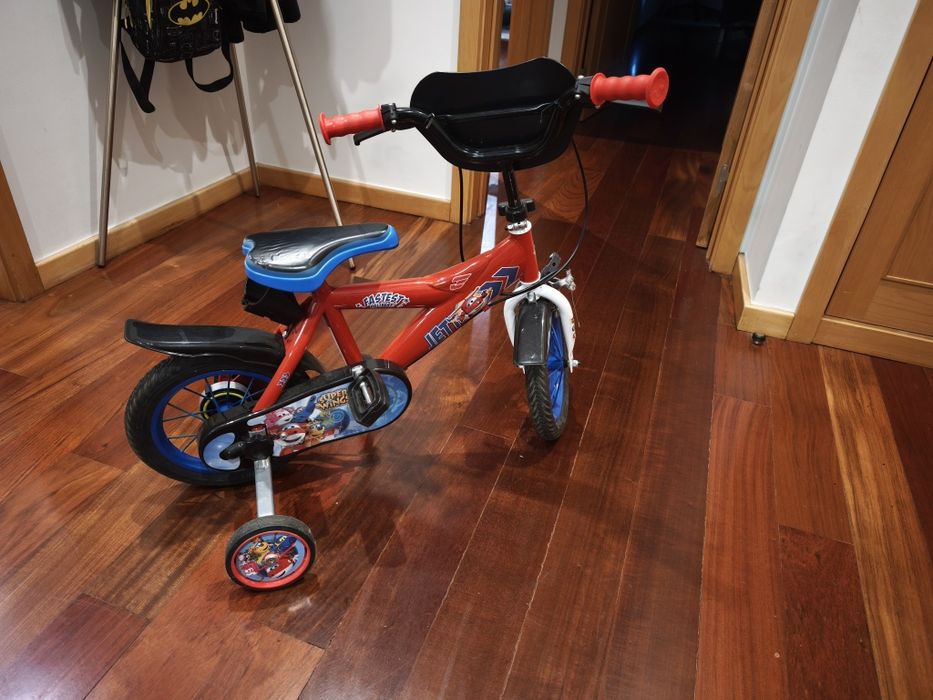 Bicicleta  Super Wings com rodinhas