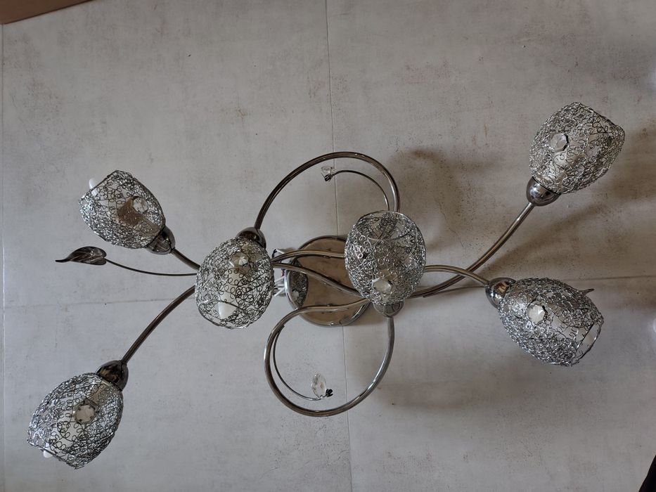 Lampa sufitowa / plafon / żyrandol Alfa Orlean 6 x E14. Za 33% ceny nowej