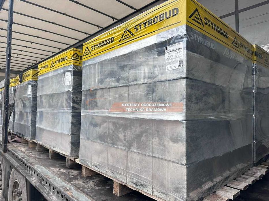 Bloczki, pustaki ogrodzeniowe STYROBUD FINI | Transport HDS | PROMOCJA
