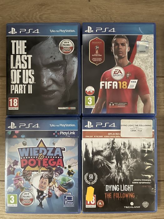 PS4 PlayStation 4 Slim 1TB + 2 Pady + Gry – Stan Bardzo Dobry