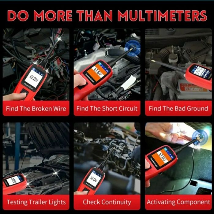 Автомобільна контролька,тестер ланцюгів,  осцилограф    Autel  PS100