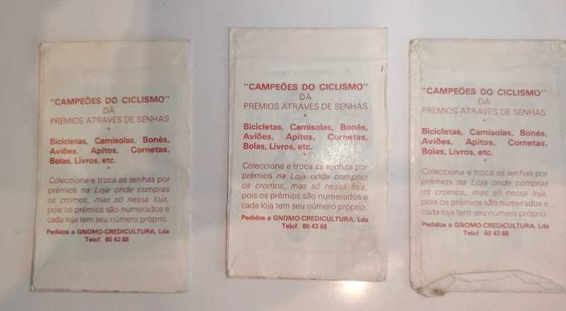 Campeões de ciclismo cromos