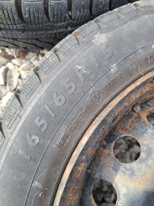 Clio III 3 II 2 koła 15 4x100 et43 opony Dunlop 165/65/15 całoroczne