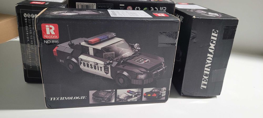 Klocki Reobrix 816 Radiowóz Dodge Charger Pursuit 404 el. NOW