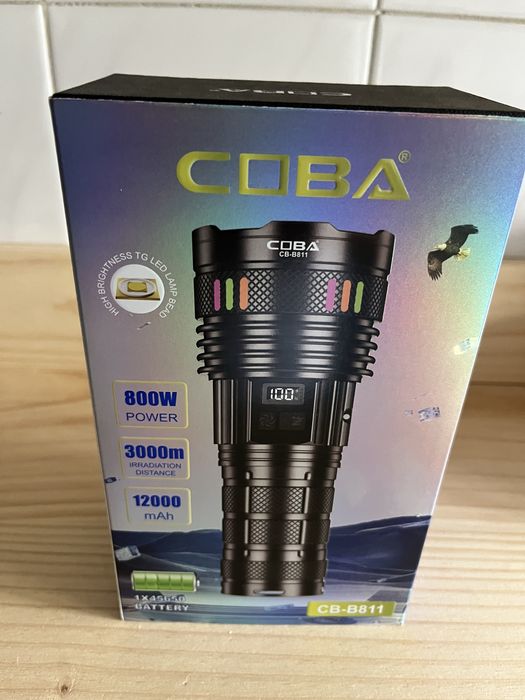 Lanterna de mão led ultima tecnologia laser white incrivel zoom 3km