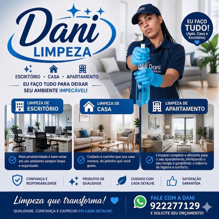 Dani limpeza  cascais e oiras