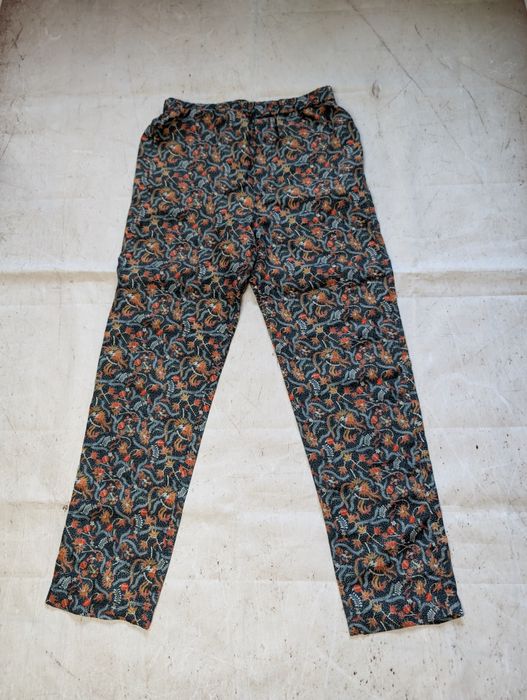 Kolorowe jedwabne spodnie Isabel Marant silk pants