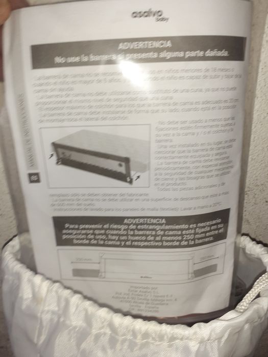 3 barras de cama pouco utilizado