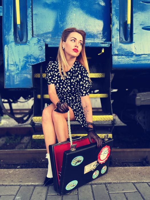 Ретро чемодан для фотосесії