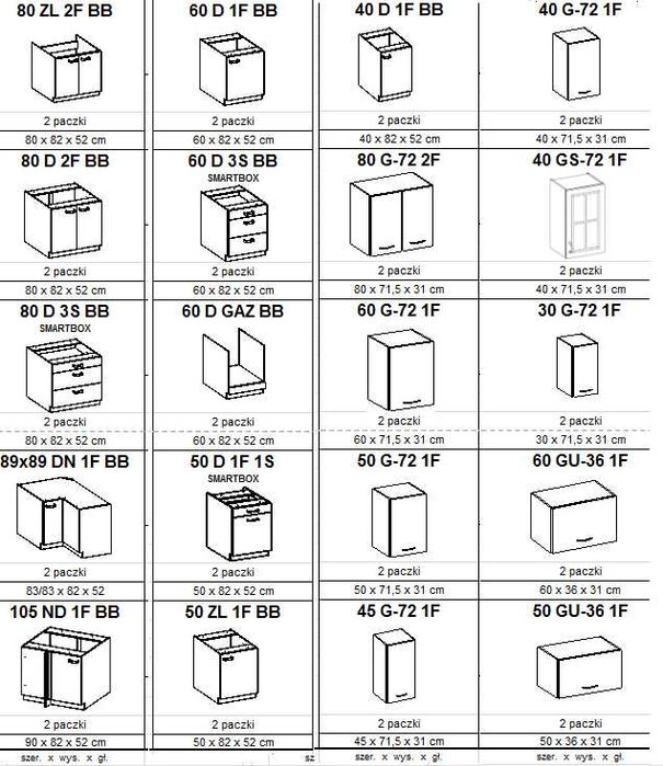 Modułowe frezowane meble kuchenne Stilo biały mat na wymiar! Dostawa!
