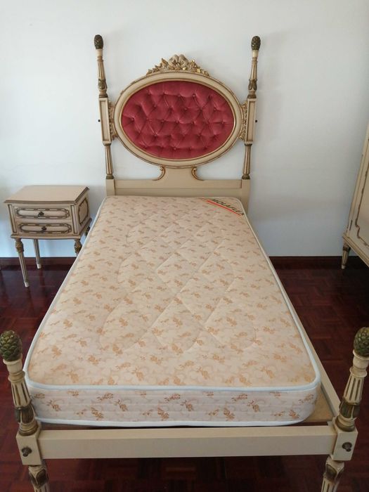 Mobilia de quarto - estilo Luis XVI (solteiro / 2 camas)