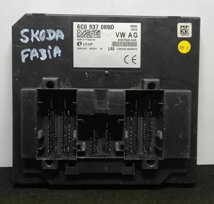 Módulo Eletrónico 6C0937089D - SKODA FABIA III