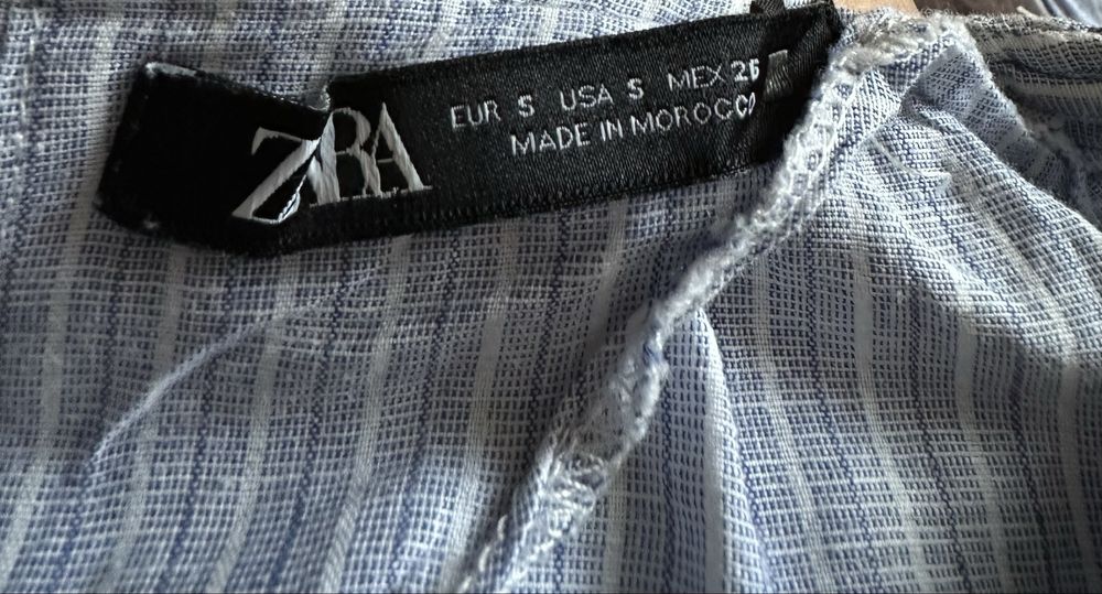 Zara блузка укороченая S