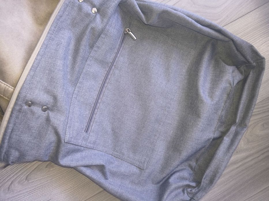 Torebka worek Mana Mana XL bizon beżowa  jak nowa