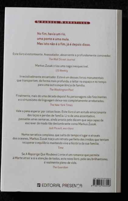 Livro Novo - Nada menos que um milagre - Markus Zusak
