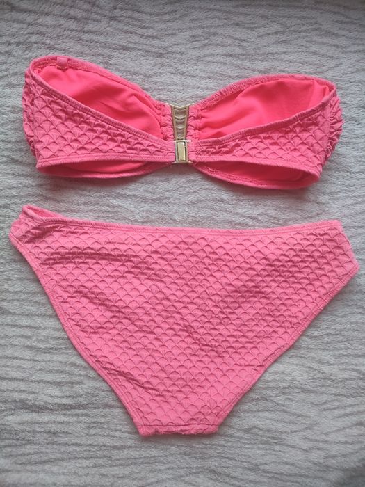 Dwuczęściowy strój kąpielowy M różowy strój kąpielowy bikini M kostium