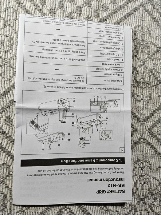 Punho para NIKON Z8  (MB-N12)  NOVO.