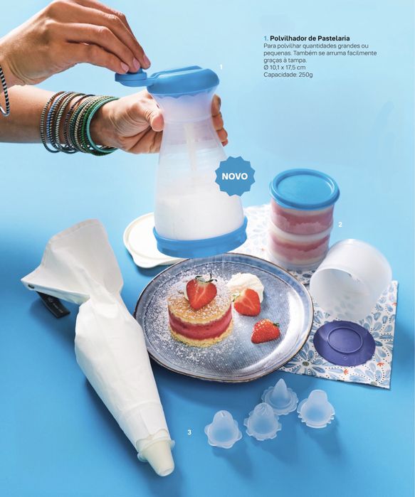 Polvilhador Pastelaria Tupperware