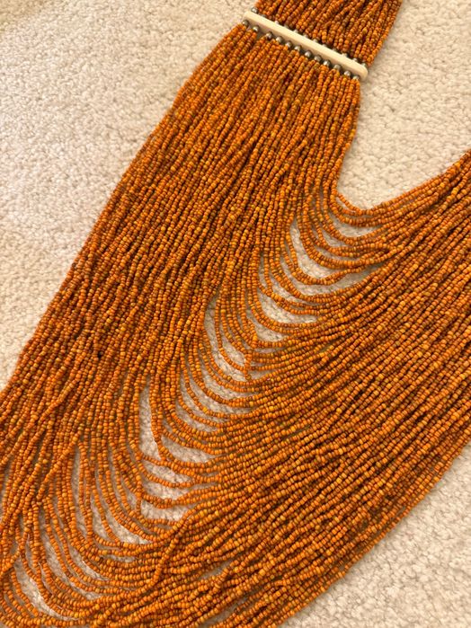 Colar único de miçangas