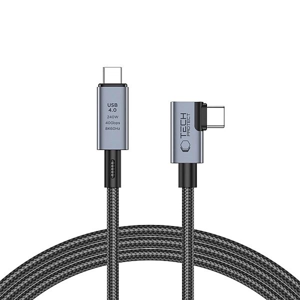 Kabel Tech-Protect UltraBoost Max L USB-C 4.0 (prosty) / USB-C 4.0 (ką