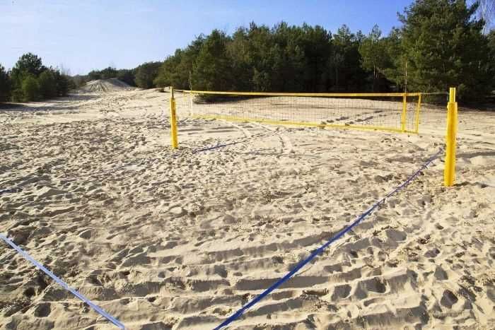 RomiSport Siatka do siatkówki plażowej z taśmą pcv w kolorze żółtym 9,5 m
