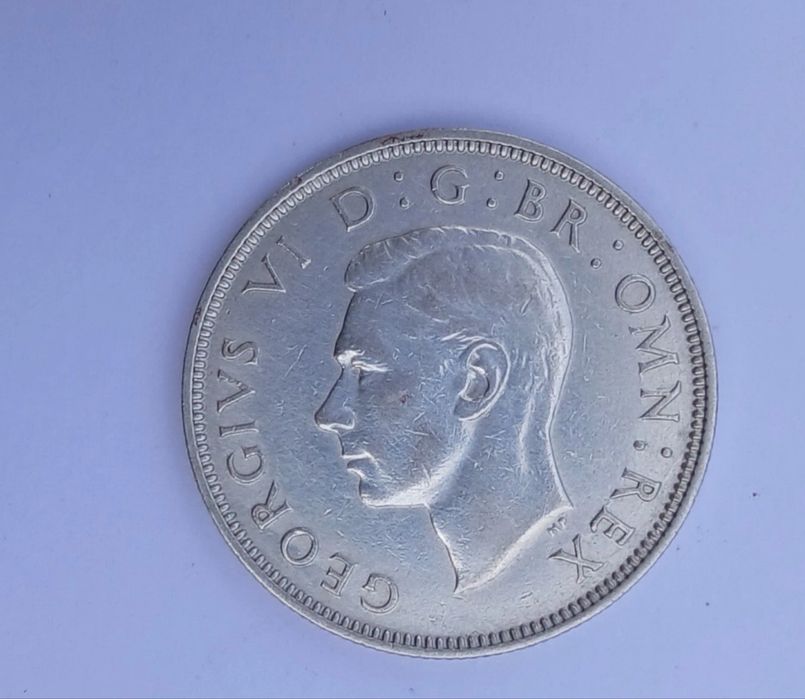 Moeda de 2 shillings de 1940 em prata