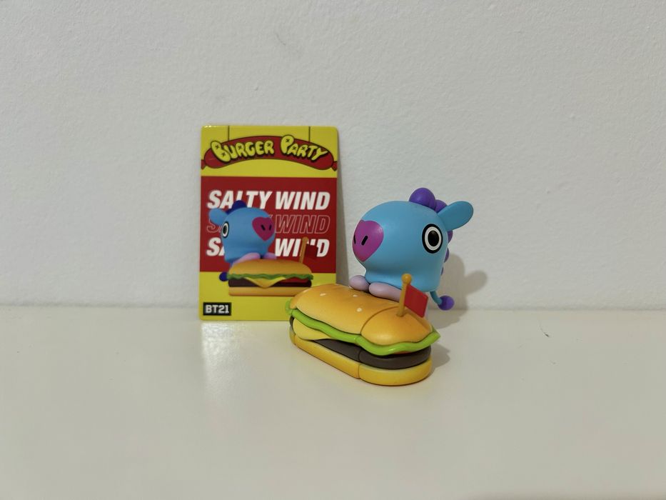 BTS Figuras BT21 Burger Party Miniso - Mang, Tata e Shooky