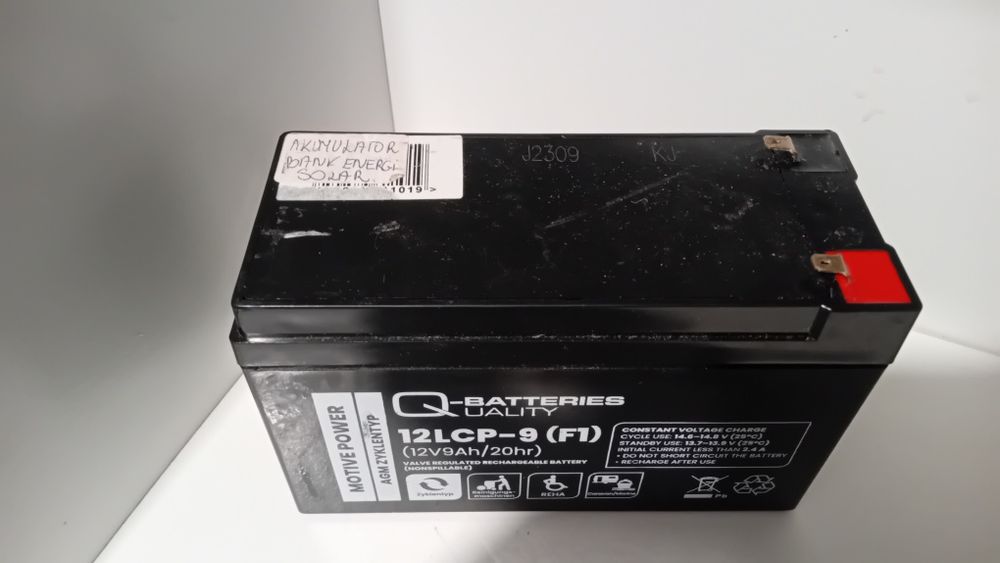 Akumulator Q-Batteries 12 V 9 Ah 12LCP-9