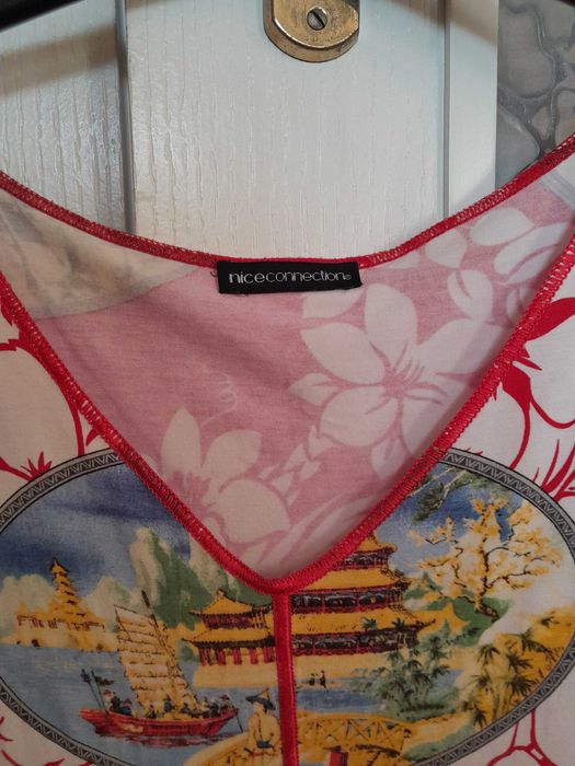 Letnia kolorowa bawełniana sukienka Niceconnection r  40 , 42