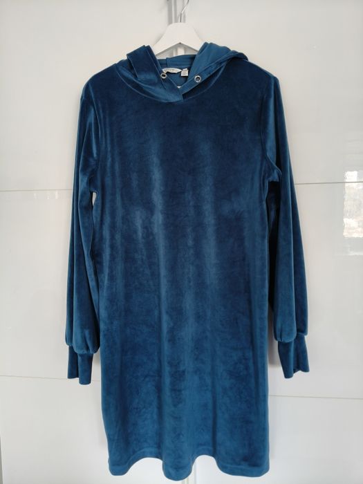 Bluza welurowa długa