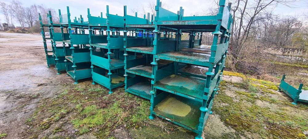 paleta metalowa słupkowa używana 90x90 ciężkie