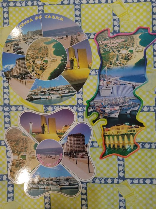 3 postais do estádio do Varzim SC