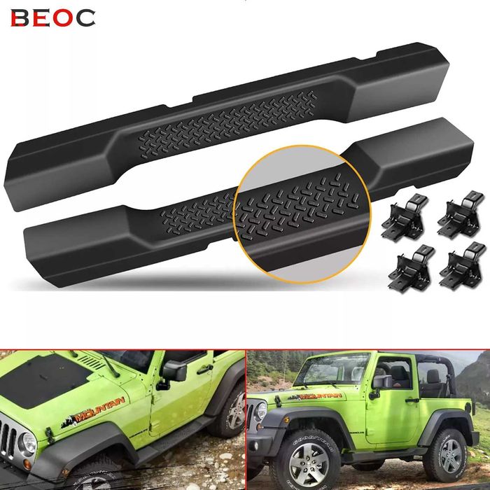 Пороги підніжки   замки капота 07-24 Jeep Wrangler JK JL Gladiator