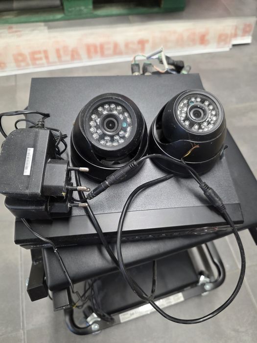 Zestaw monitoringu, recorder 2 kamery dysk twardy