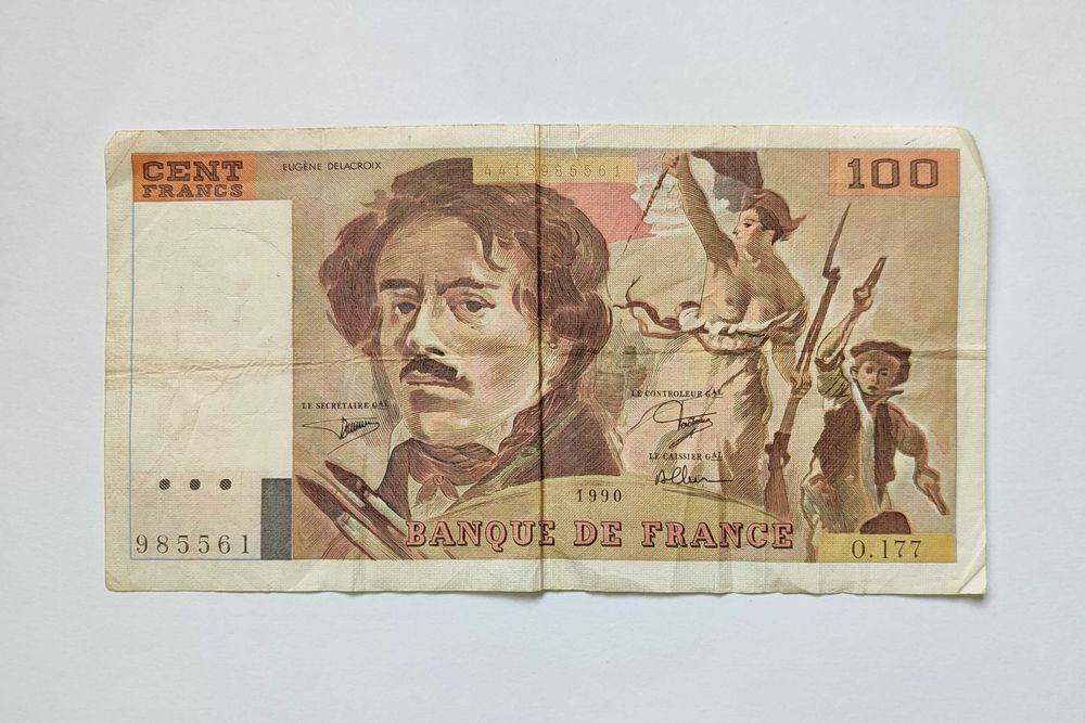 Nota de 100 francos (França, 1990)