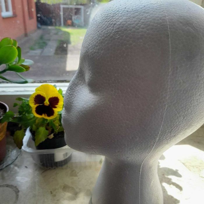 Manekin Głowa Styropianowa Stojak pod Peruki Czapki Opaski