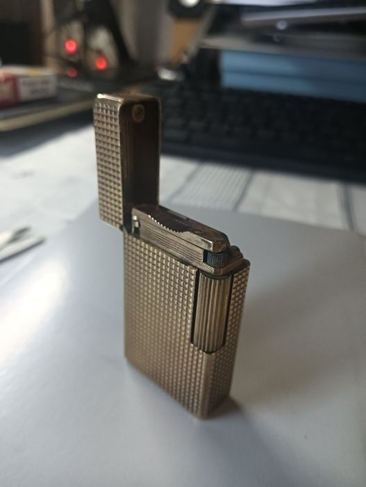 Isqueiro S.T. Dupont Ligne 1 Ouro 20 Mícrons (Vintage - A Funcionar)