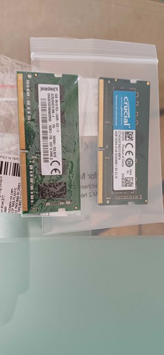 Memorias ddr4 2 MODULOS 4GB X2