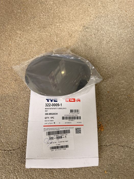 Vidro espelho direito NOVO Mini F54 F55 F56 F57