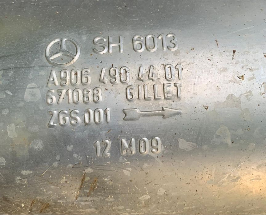 Panela de Escape / Silenciador Mercedes Sprinter W906 – Original A9064904401