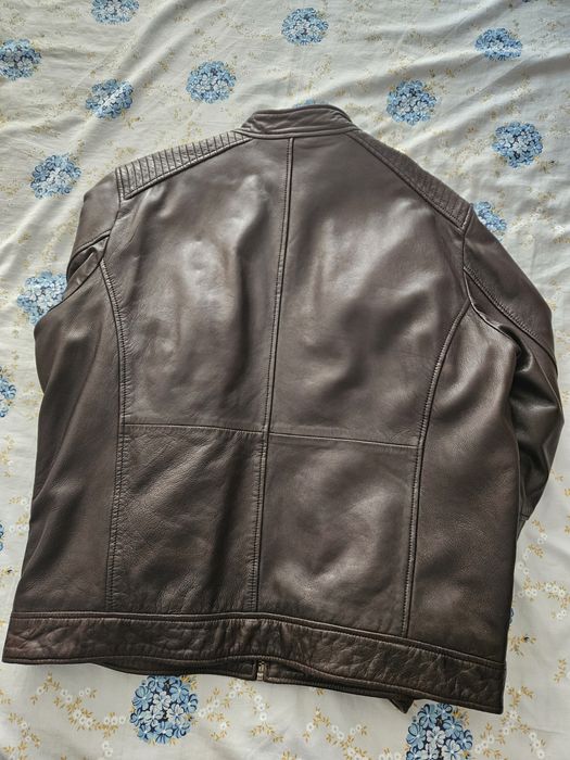 Casaco em pele castanho64729614894595122