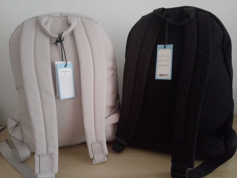 1/2 ceny sportowy beżowy szary plecak Sprandi 38x28x15cm gruby materiał