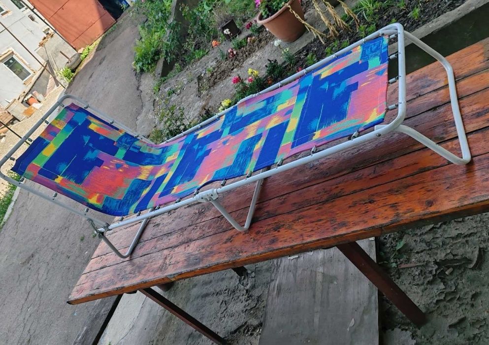 Раскладушка с матрасом