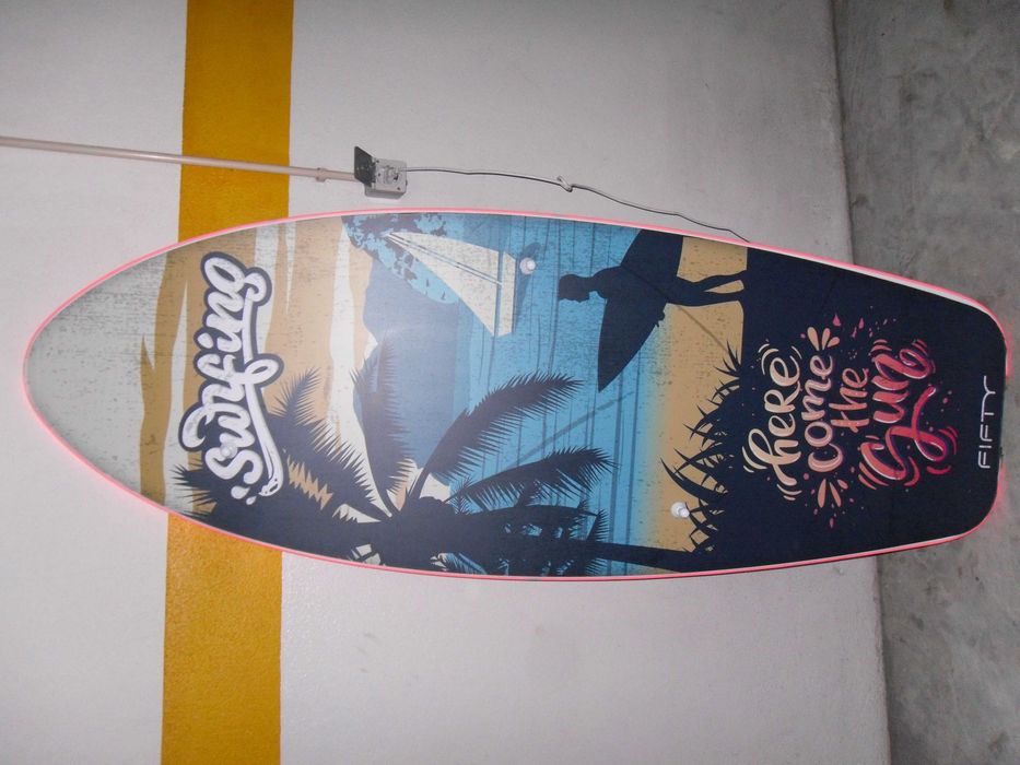 Prancha de Surf decorativa  com leds e comando