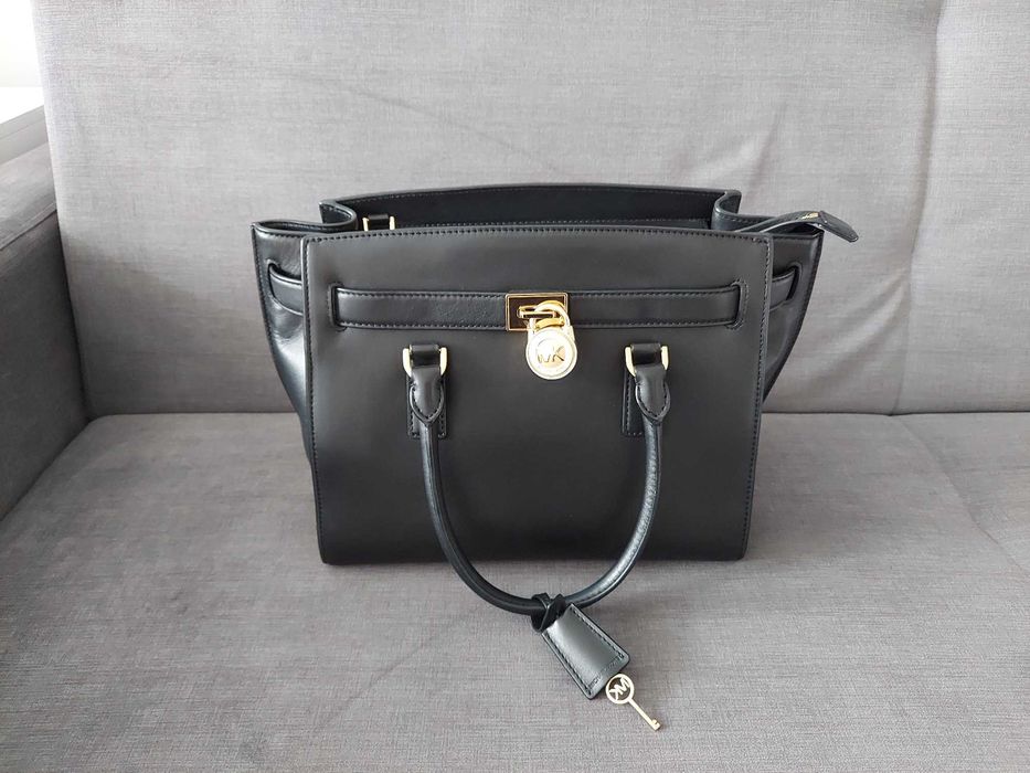 Torebka skórzana do ręki - Michael Kors Hamilton