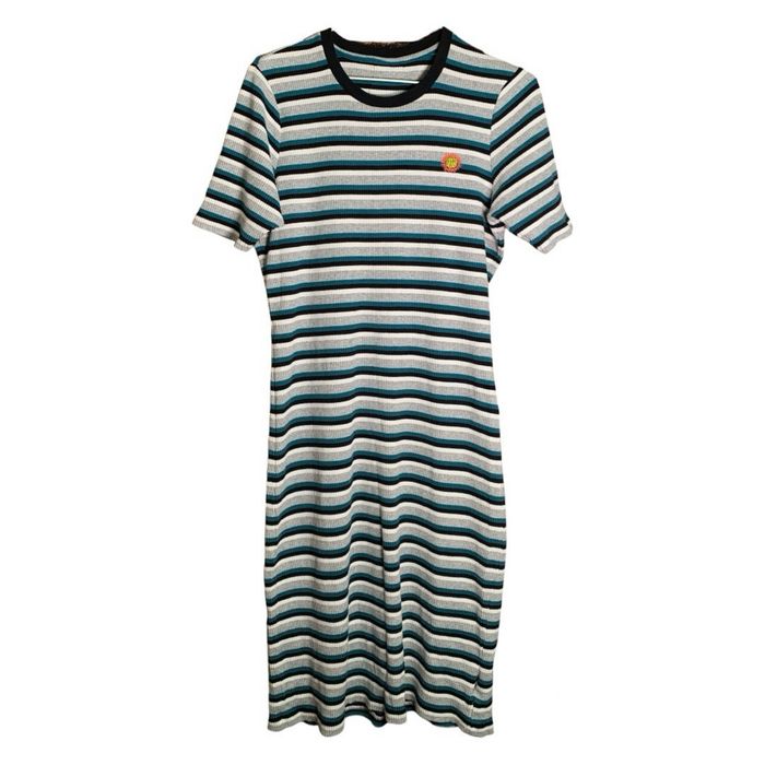 Сукня stussy amina striped rib dress