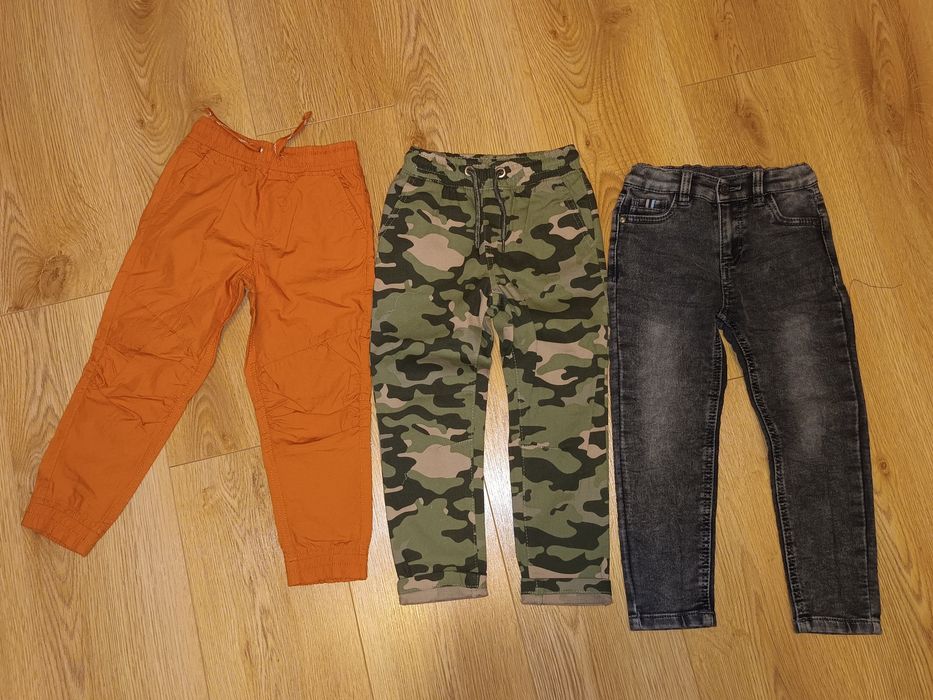 3x spodnie rozmiar 104